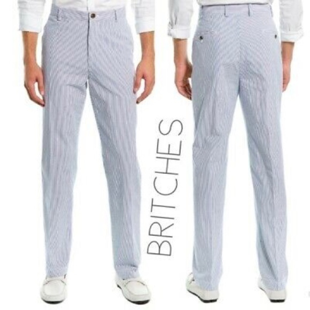 Britches by Samtex Blue White Stripe Trousers